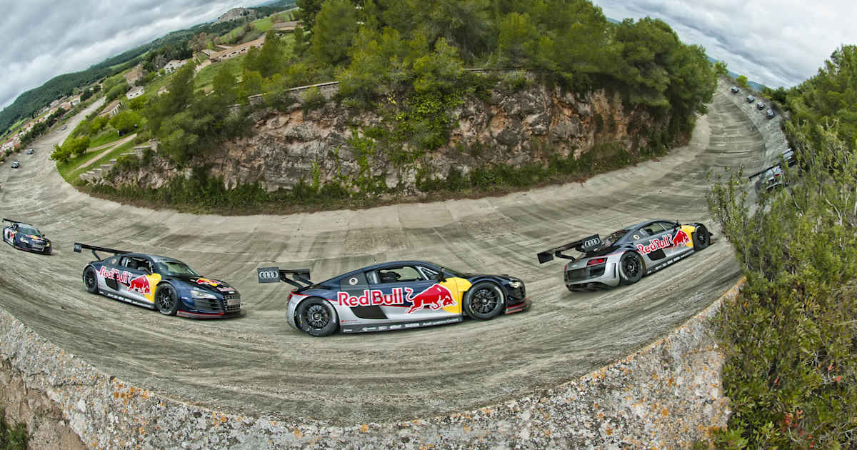 Spinnen-die-Spanier-Verr-ckt-aber-wahr-Grand-Prix-auf-einem-Oval-Kurs