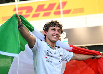 Kimi Antonelli nach seinem Sieg in Monza
