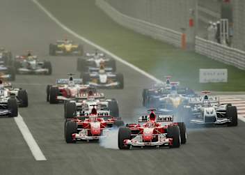 Michel Schumacher beim ersten Bahrain-GP 2004