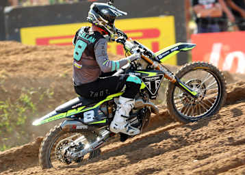 Camden Mc Lellan gewann das MX2-Qualifikationsrennen in Lommel