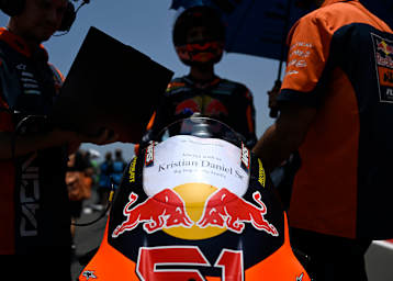 Brian Uriarte in der Startaufstellung des Indonesien-GP