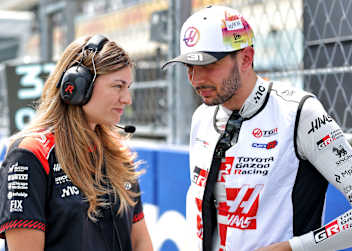 Laura Müller und Esteban Ocon