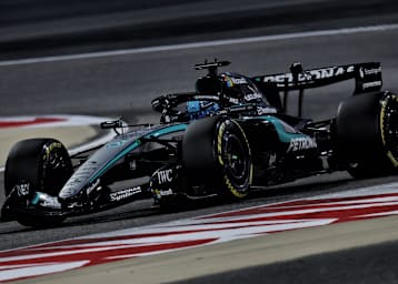 George Russell im Mercedes