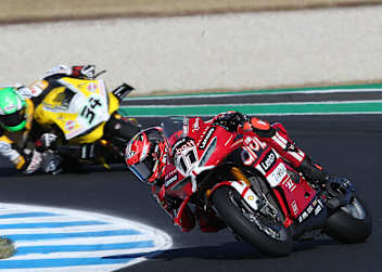 Nicolo Bulega vor Lorenzo Baldassarri