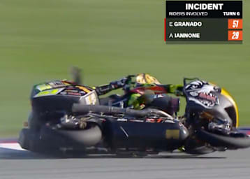 Andrea Iannone katapultierte Eric Granado ins Aus