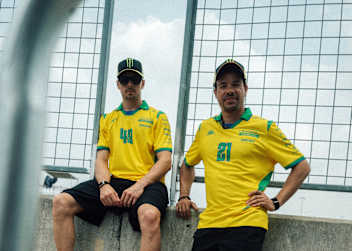 Fabio Di Giannantonio und Franco Morbidelli in Brasilien-Trikots
