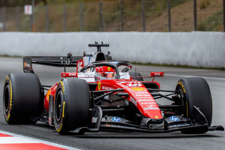Charles Leclerc im Ferrari