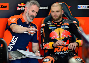 Brad Binder mit seinem neuen Crew-Chief Phil Marron