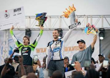 Das Podium beim Wansela Cross 2026
