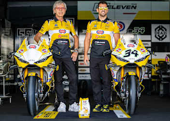 Go-Eleven-Boss Gianni Ramello (li.) mit Teammanager Denis Sacchetti