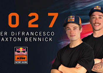 Ryder DiFrancesco und Daxton Bennick wechseln zu KTM