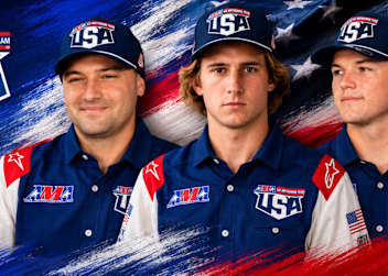 Das US-Team für das Motocross der Nationen in Ernée