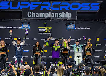 Das Podium der 250er-Ostküstenmeisterschaften in Indianapolis