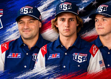 Das US-Team für das Motocross der Nationen in Ernée