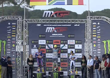 Das MX2-Podium von Almonte