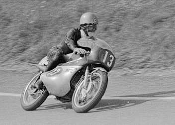 Silvio Grassetti beim Sachsenring-GP 1970