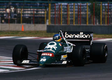 Gerhard Berger 1986 in Mexiko