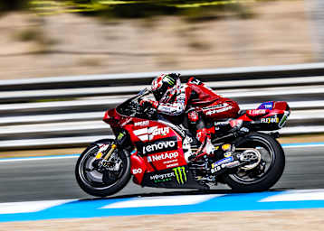 Francesco Bagnaia testete am Montag neue Aeroteile und Elektronikänderungen