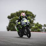 Dominique Aegerter konnte keine einzige Runde mit Slicks fahren