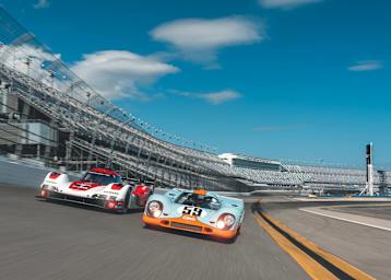 Der Porsche 917 von 1966 und der aktuelle Porsche 963 in Daytona
