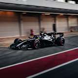 Später Auftritt: Der Aston Martin AMR26 zog alle Blicke auf sich