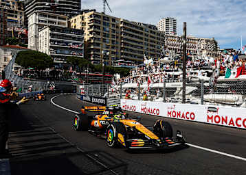 Lando Norris letztes Jahr beim Monaco-GP