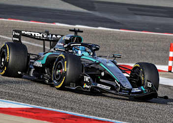 George Russell im Mercedes