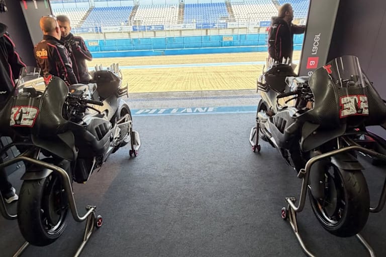 Aprilia-Testbikes von Lorenzo Savadori