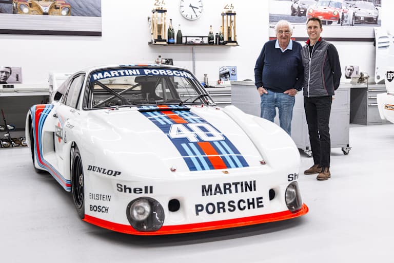 Porsche 935 Baby, Techniker Norbert Singer, Le Mans-Sieger Timo Bernhard