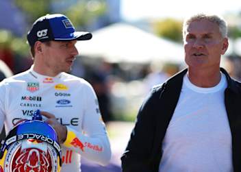 Max Verstappen und David Coulthard in Melbourne