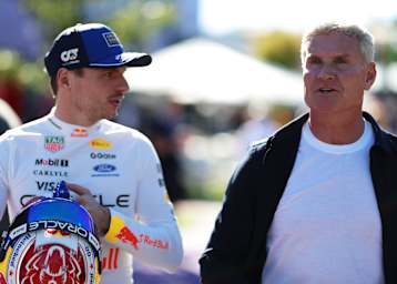Max Verstappen und David Coulthard in Melbourne