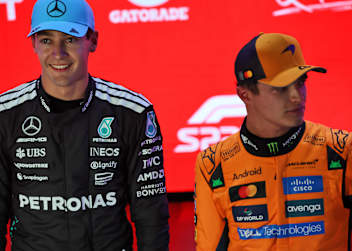 Keine Furcht vor Max Verstappen: George Russell und Lando Norris