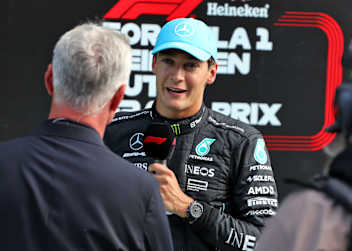 David Coulthard mit George Russell