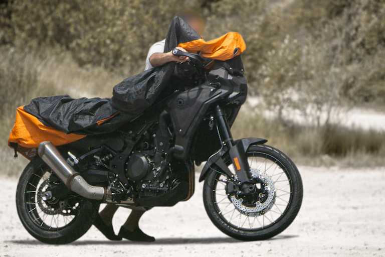 Diese Ansicht gibt den Blick auf den Motor der möglichen «F 600 GS» frei