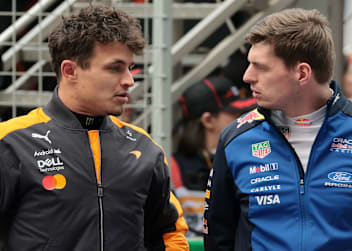 Lando Norris und Max Verstappen