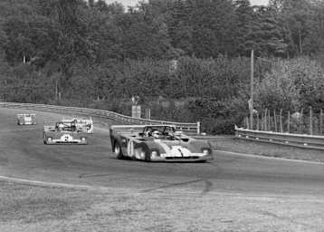 Zwei Ferrari 312 PB bei den 500 Kilometer von Imola 1972