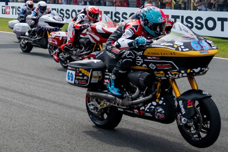In Silverstone wieder am Start: Der Harley-Davidson Bagger World Cup