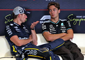 Max Verstappen und George Russell