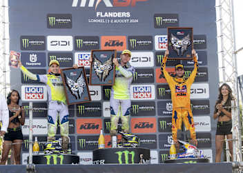 Das MX2 Podium ind Lommel