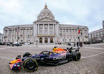 Formel-1-Reservist Yuki Tsunoda darf in San Francisco im RB7 Gas geben