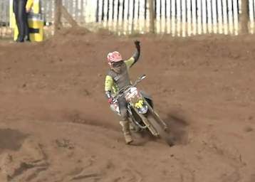Max Nagl gewann das Samstagsrennen in Bitsch