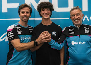 Nico Terol, Celestino Vietti und Jorge Martinez (v.l.)