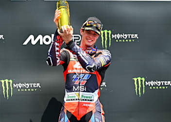 Ivan Ortola freute sich über seinen ersten Moto2-Sieg