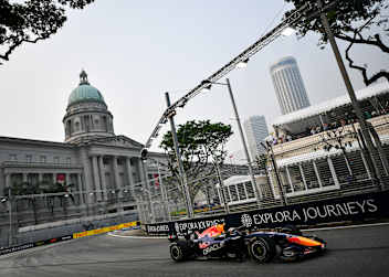 Max Verstappen auf dem Marina Bay Circuit von Singapur