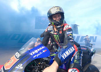 Fabio Quartararo nach seinem Titelgewinn in Misano 2021