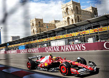 Lewis Hamilton in Baku 2025
