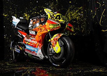 Die MotoGP-Ducati von Fabio Di Giannantonio im «Garuda»-Design