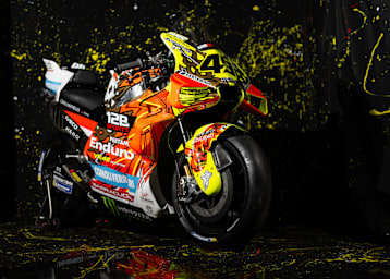 Die MotoGP-Ducati von Fabio Di Giannantonio im «Garuda»-Design