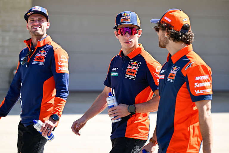 Verlassen alle KTM (v.l.): Brad Binder, Pedro Acosta und Enea Bastianini