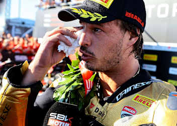 Große Emotionen: Nicolo Bulega fand bei Aruba-Ducati sein Vertrauen zurück